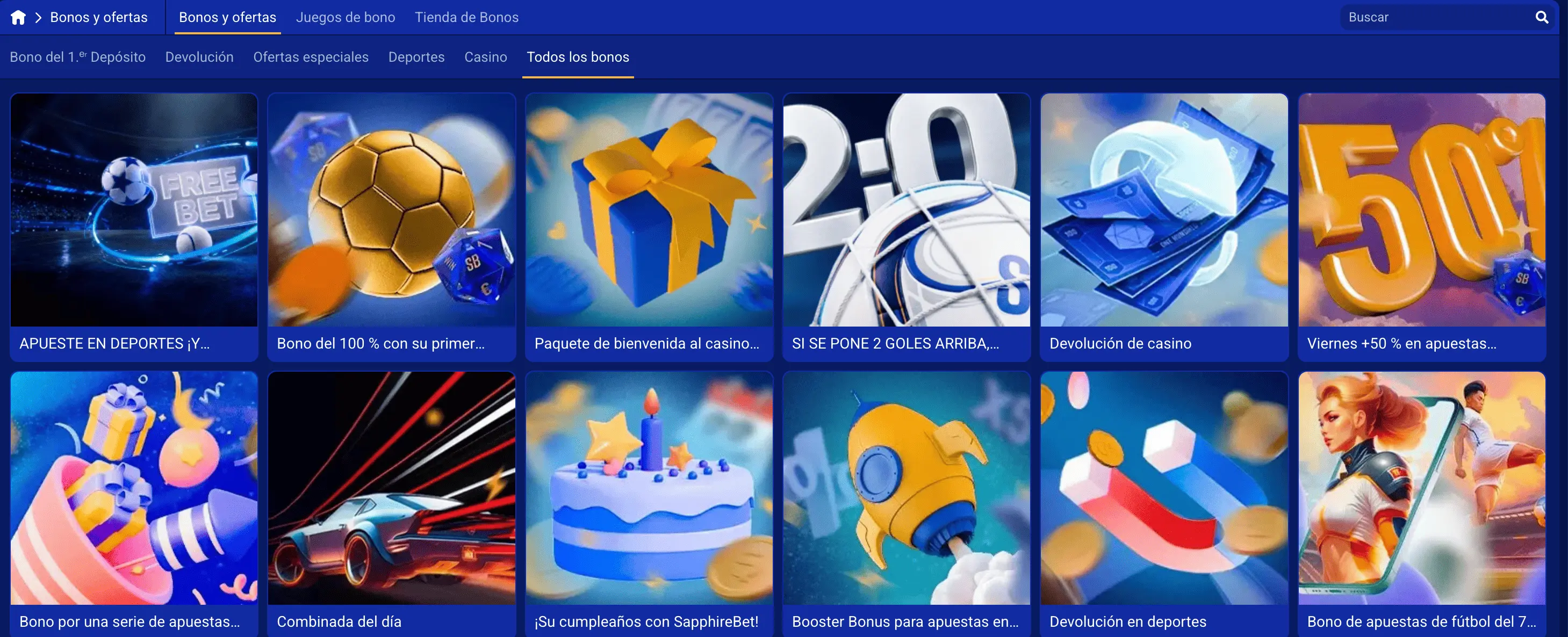 SapphireBet: bonos y promociones de bienvenida en el casino online